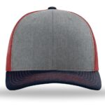 Richardson 112 Tri - Heather Grey / Cardinal / Navy